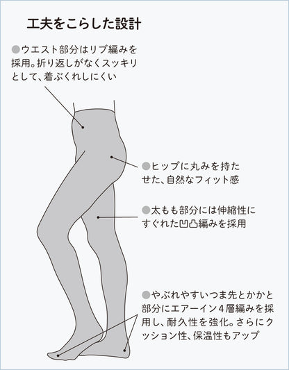 冷えとりタイツ シルク＆コットン