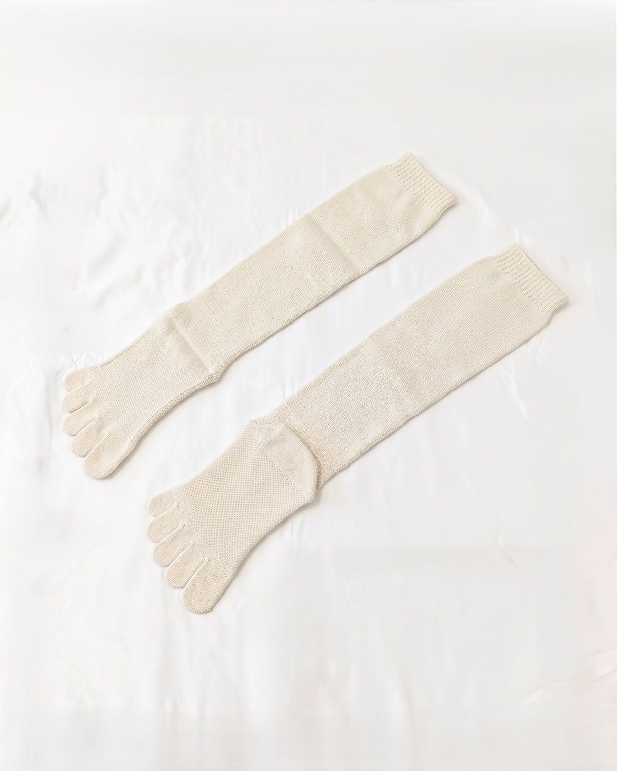 絹木綿 5本指 ハイソックス (フルモデルチェンジ)