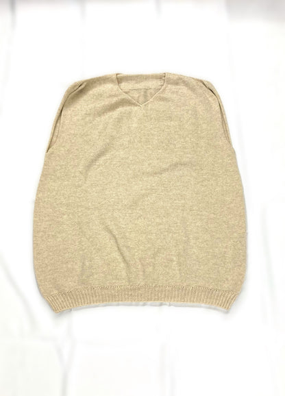 ロングベスト　ウール100%
