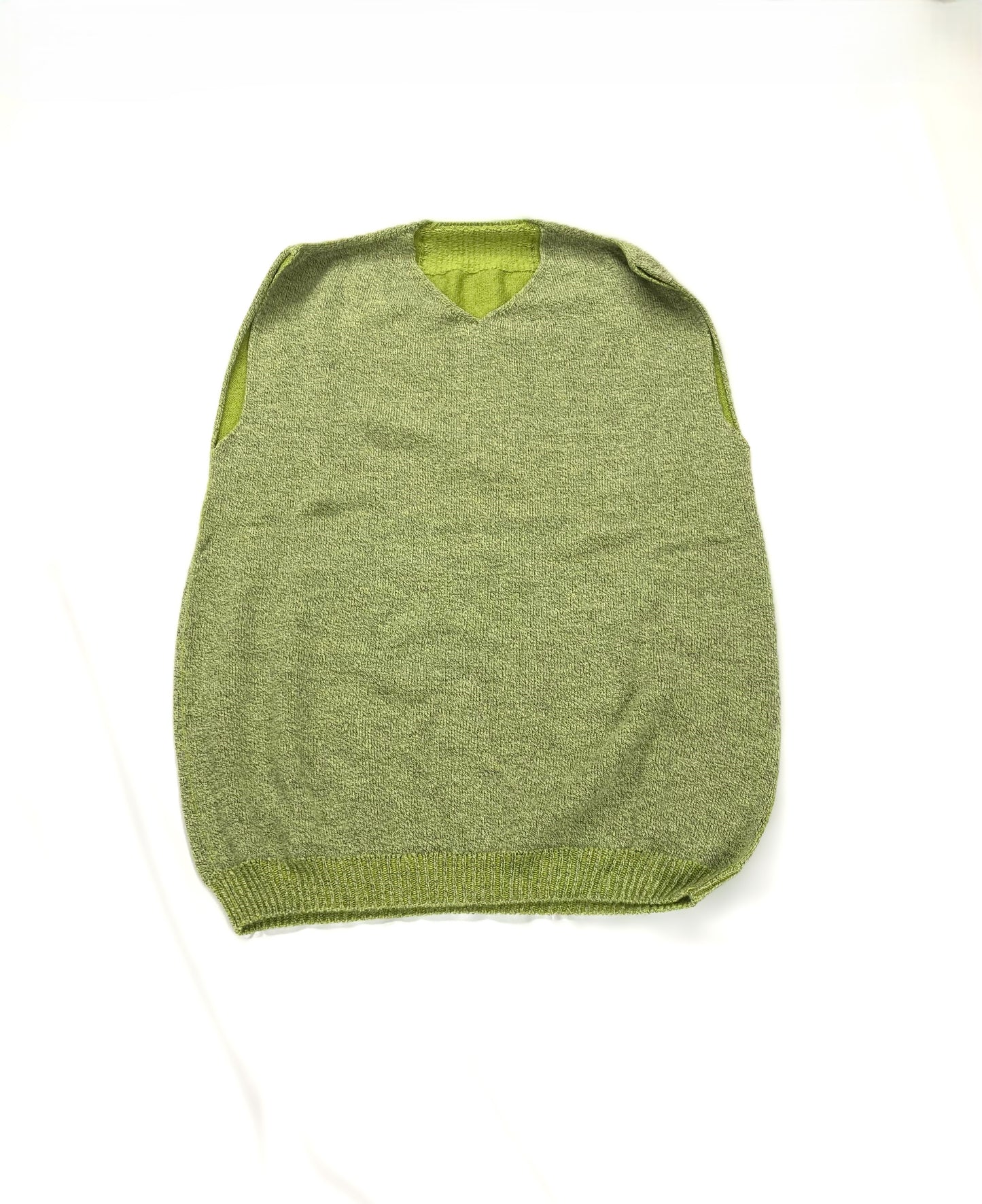 ロングベスト　ウール100%