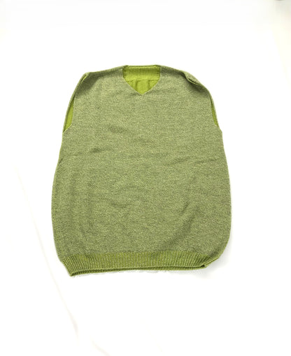 ロングベスト　ウール100%