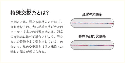 足袋型ソックス　シルク＆ウール・リネン